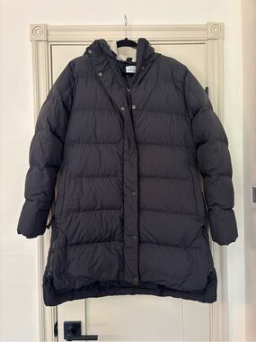 REI Co-op Norseland 650 Down Insulated Parka Jacket Long Coat Women's Lg Black
